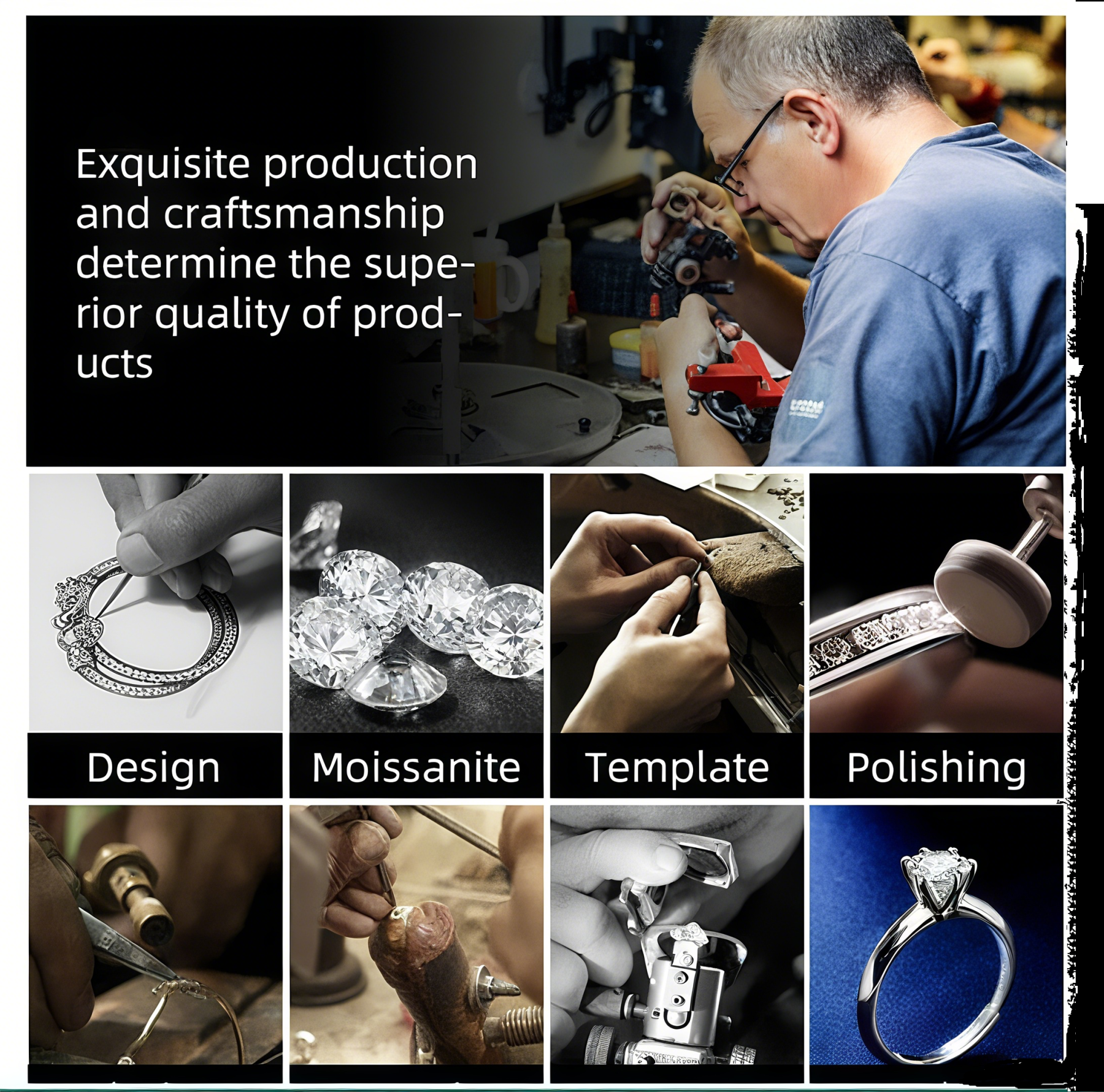 💍S925 pure silver niche moissanite ring💍