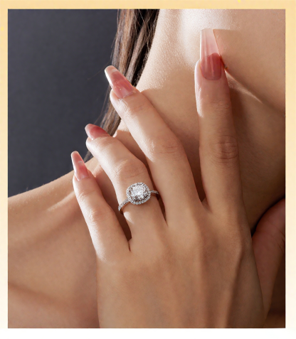 S925 Moissanite Wedding Band Brilliant D/E Color VVS1