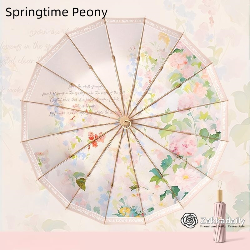 Asian Chinese painting /oil painting style umberlla