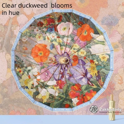 Asian Chinese painting /oil painting style umberlla