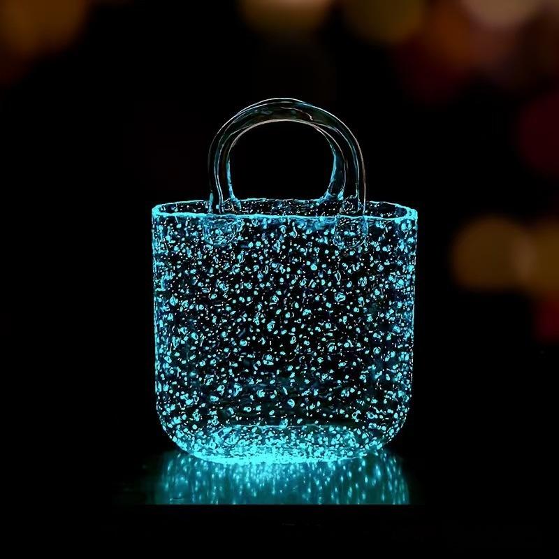 Glass Purse Vase for Flowers