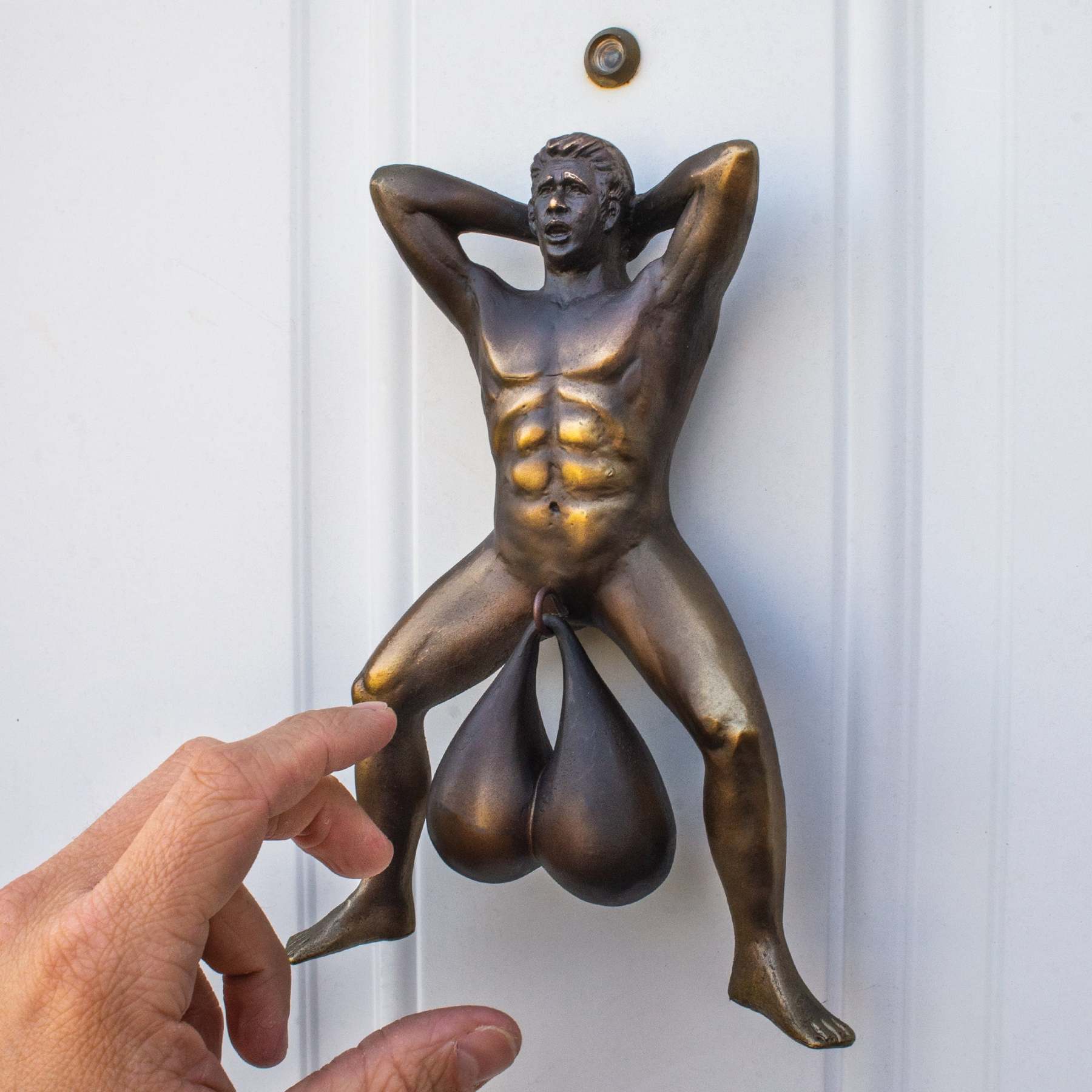 Funny Ball Door Knocker Gag Gift for Men