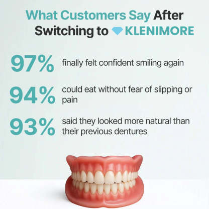 🎅CHRISTMAS HOT SALE-🏆Ends Today: 70% OFF! 🦷 KLENIMORE™ Custom-Fit Fully Functional Dentures for a More Confident Smile!