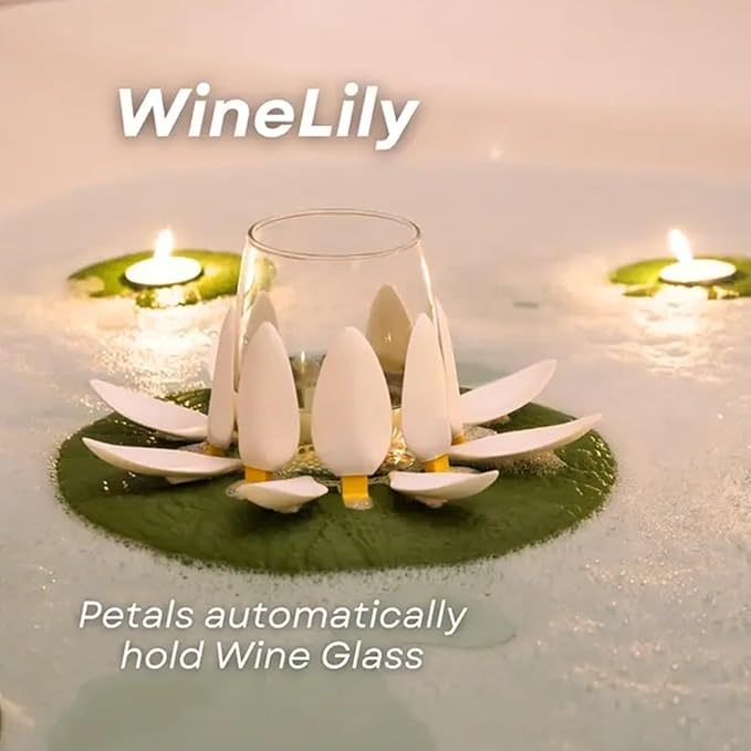 Bath Lilies Bath Wine Holder