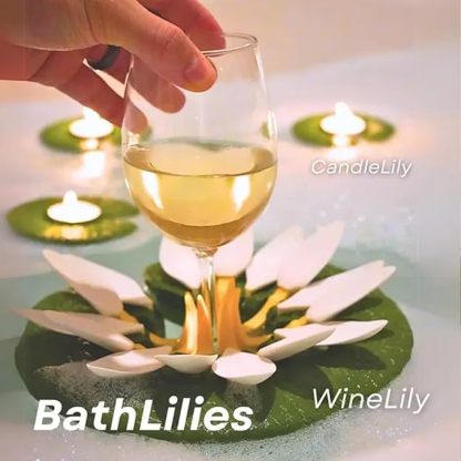 Bath Lilies Bath Wine Holder