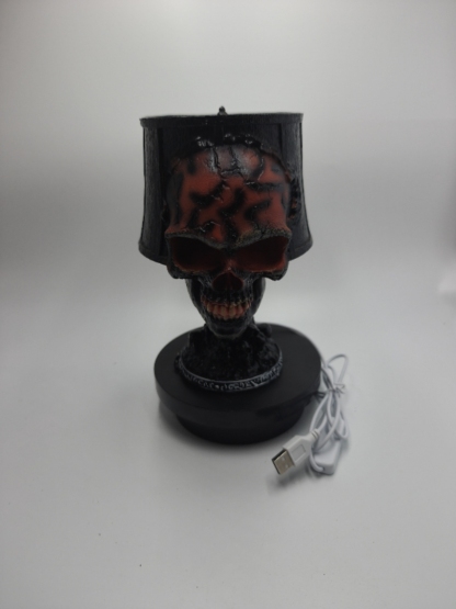 Lava Stone Skull Lamp