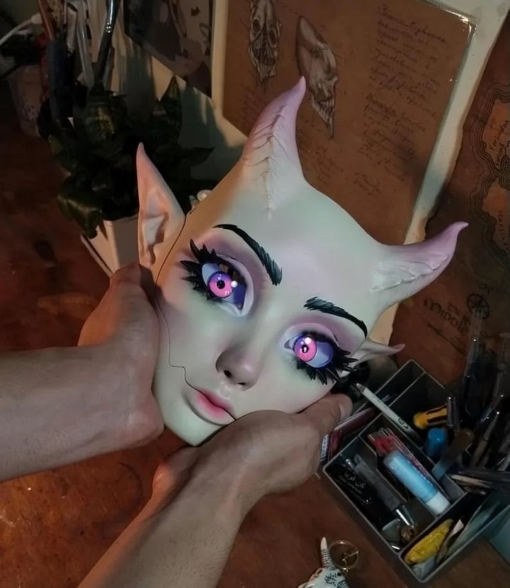 😈🔥Flash Sale 49% OFF 🎭Babydoll Mask: Quality and Adjustable for Comfort