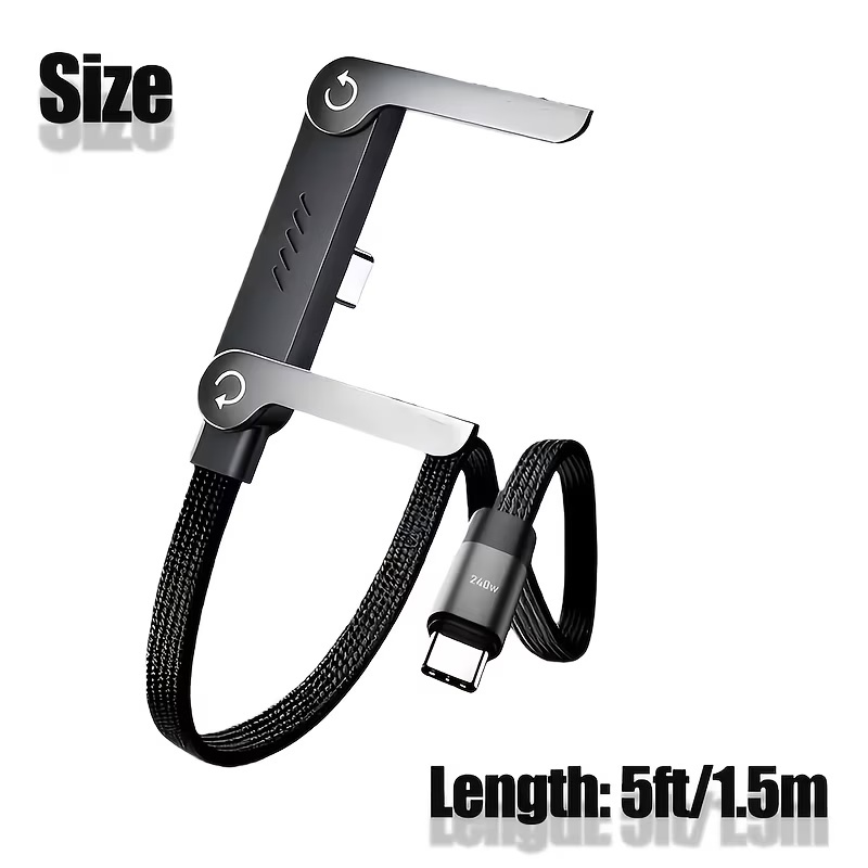 2-in-1 Super Fast 240w Charging Cord & Phone Stand