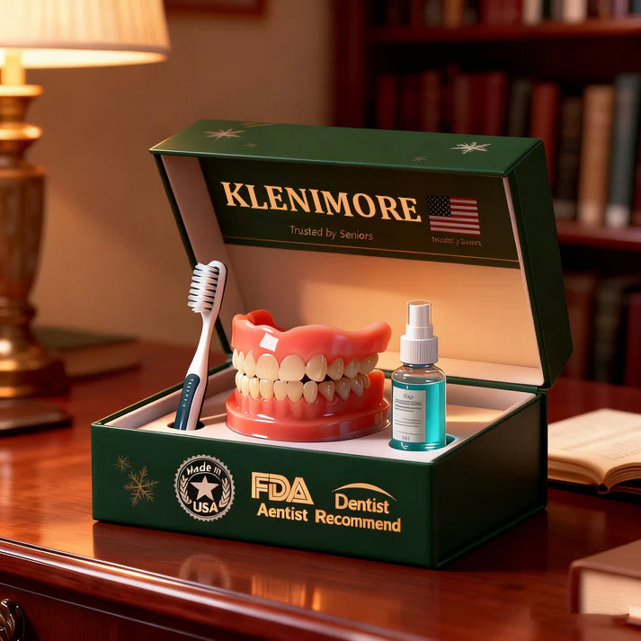 🎅CHRISTMAS HOT SALE-🏆Ends Today: 70% OFF! 🦷 KLENIMORE™ Custom-Fit Fully Functional Dentures for a More Confident Smile!