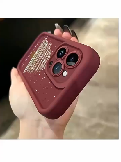 Protective Merry Christmas Phone Case Dual-Layer Hard Shell+Silicone Cover-Shockproof 