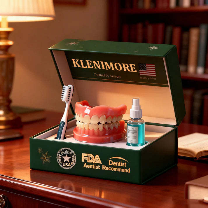 🎅CHRISTMAS HOT SALE-🏆Ends Today: 70% OFF! 🦷 KLENIMORE™ Custom-Fit Fully Functional Dentures for a More Confident Smile!