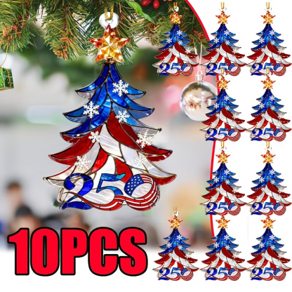 2D Acrylic USA 250th Anniversary Ornament