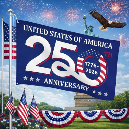 United States of America 250th Anniversary Flag – 1776–2026