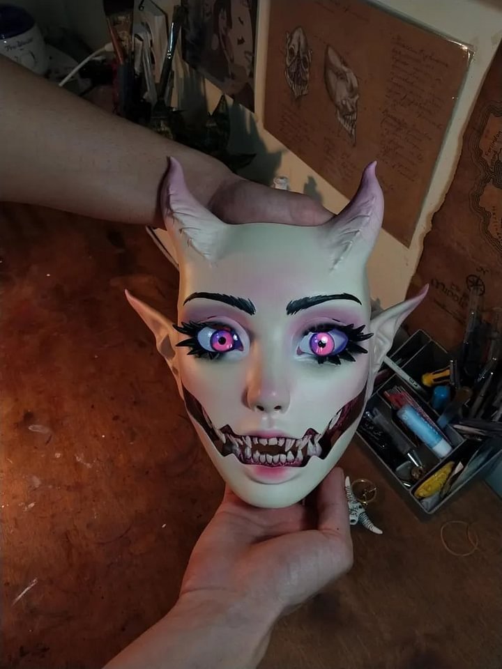 😈🔥Flash Sale 49% OFF 🎭Babydoll Mask: Quality and Adjustable for Comfort