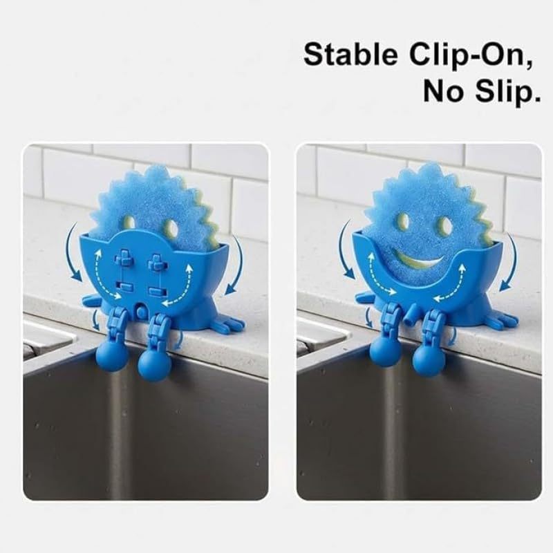 3D Printed Cute Smiley Sponge Holder with Drainage