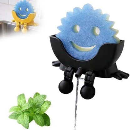 3D Printed Cute Smiley Sponge Holder with Drainage