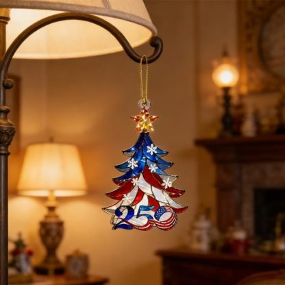 2D Acrylic USA 250th Anniversary Ornament