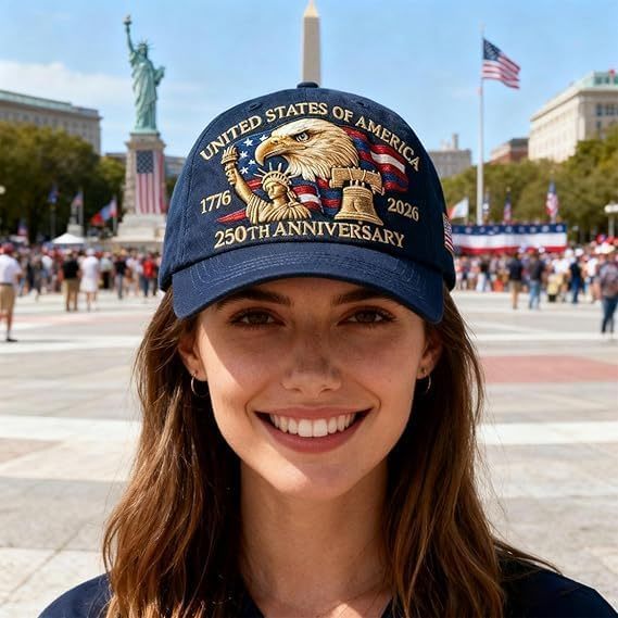 United States 250th Anniversary Hat 3D
