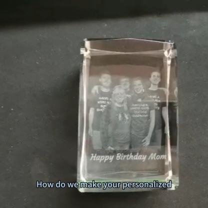 👦🏻👱🏻‍♀️Personalized 3D Photo Crystal Candle Holder🙎🏼‍♀️👧🏻