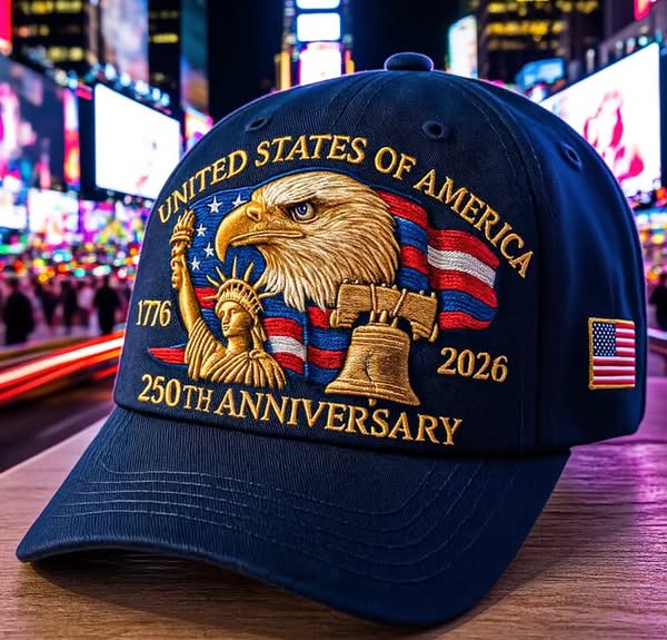 United States 250th Anniversary Hat 3D