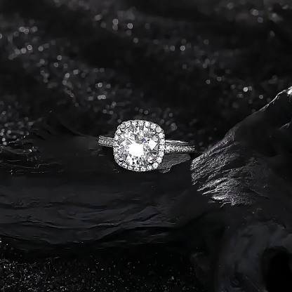 S925 Moissanite Wedding Band Brilliant D/E Color VVS1