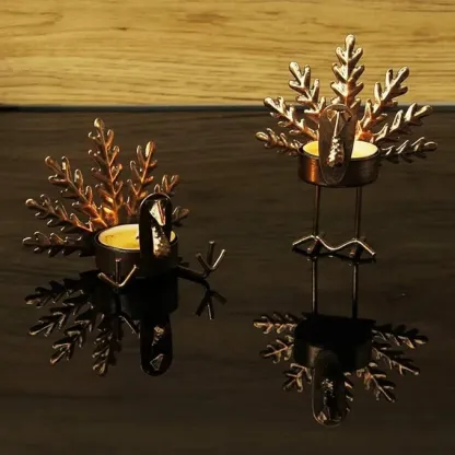 Handmade Metal Turkey Tea Light Candle Holder | Thanksgiving Decor