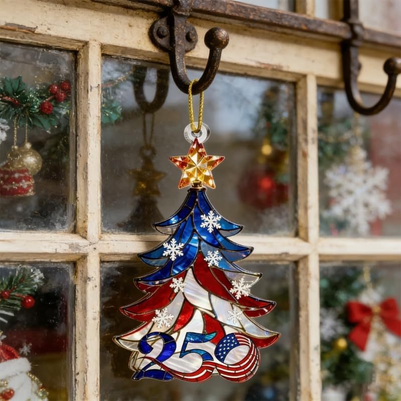 2D Acrylic USA 250th Anniversary Ornament