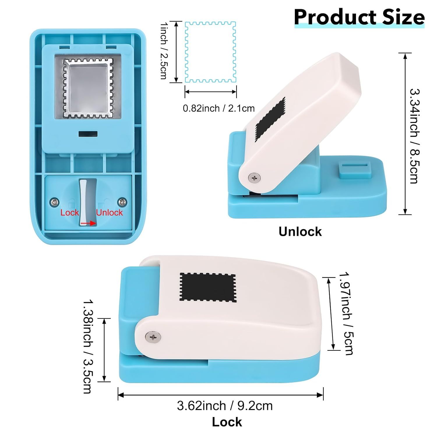 Stamp Puncher|Stamp Shape Hole Puncher for Crafts