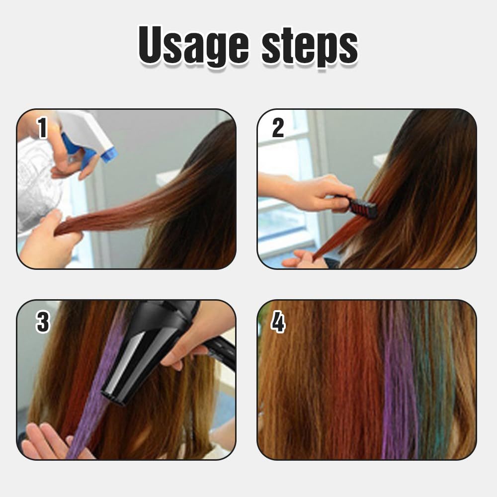 Festive Fun Hair Chalk Combs