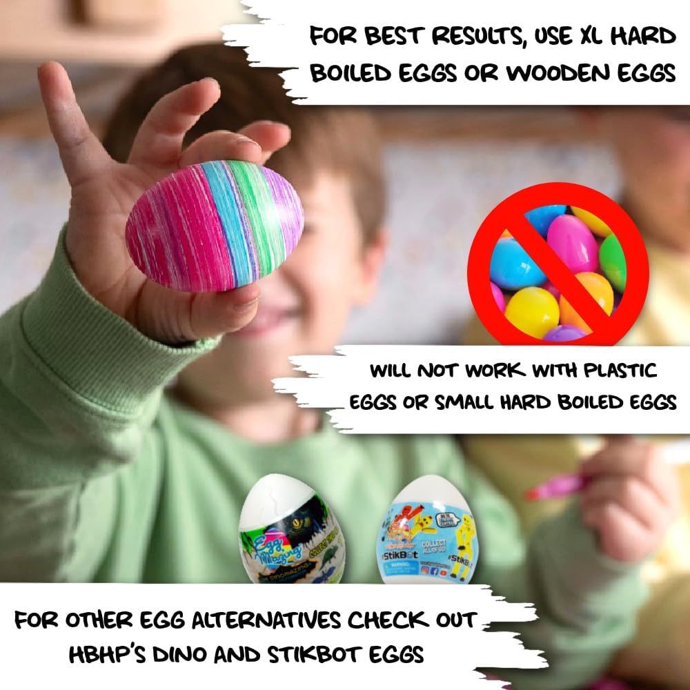 Eggmazing Peeps Bunny Egg Decorator - Mess Free Easter Egg Decorating Kit with 6 Quick-Dry Markers, Ages 3+