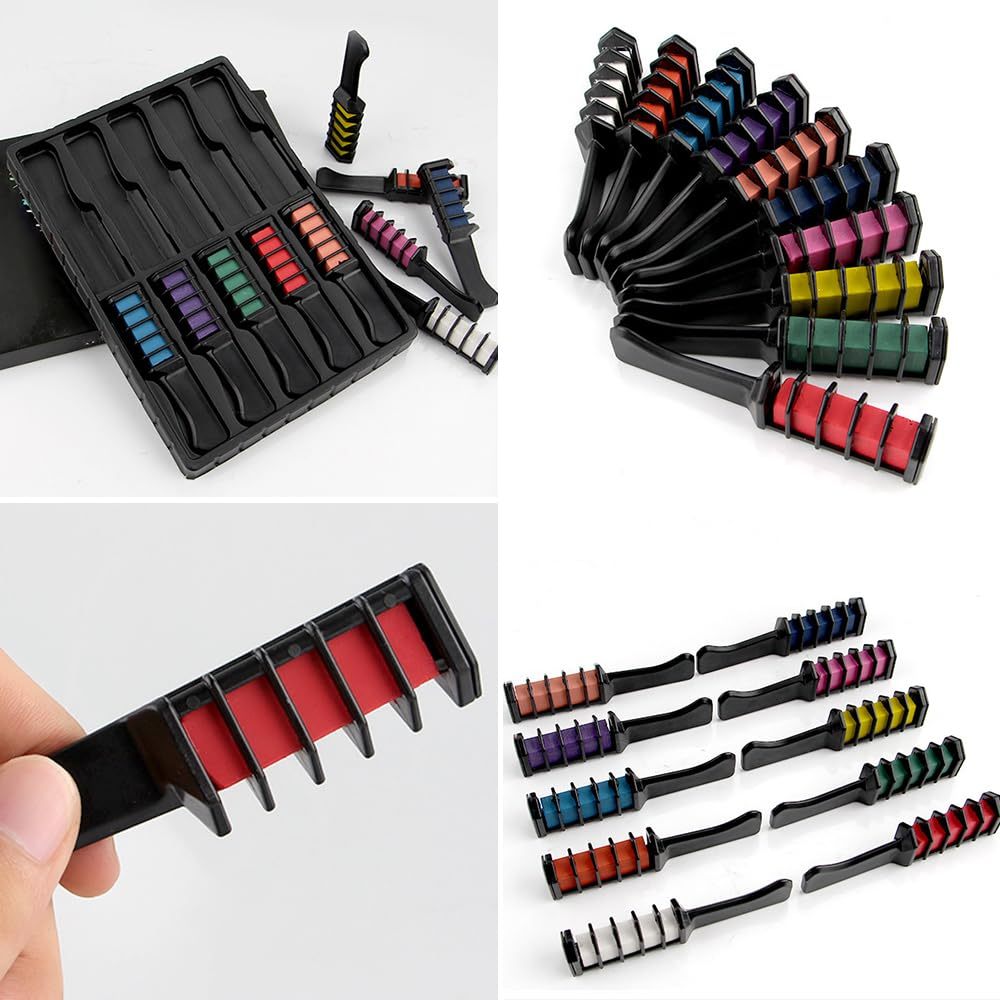 Festive Fun Hair Chalk Combs