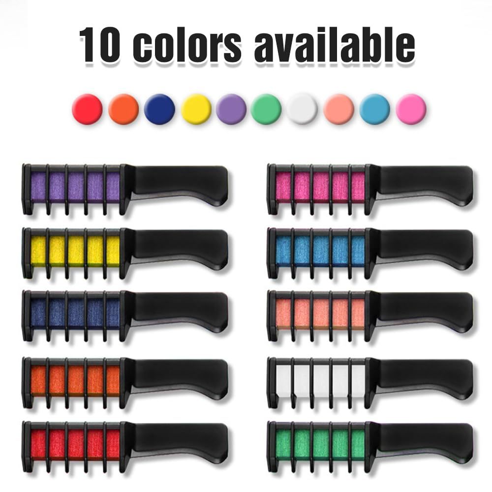 Festive Fun Hair Chalk Combs