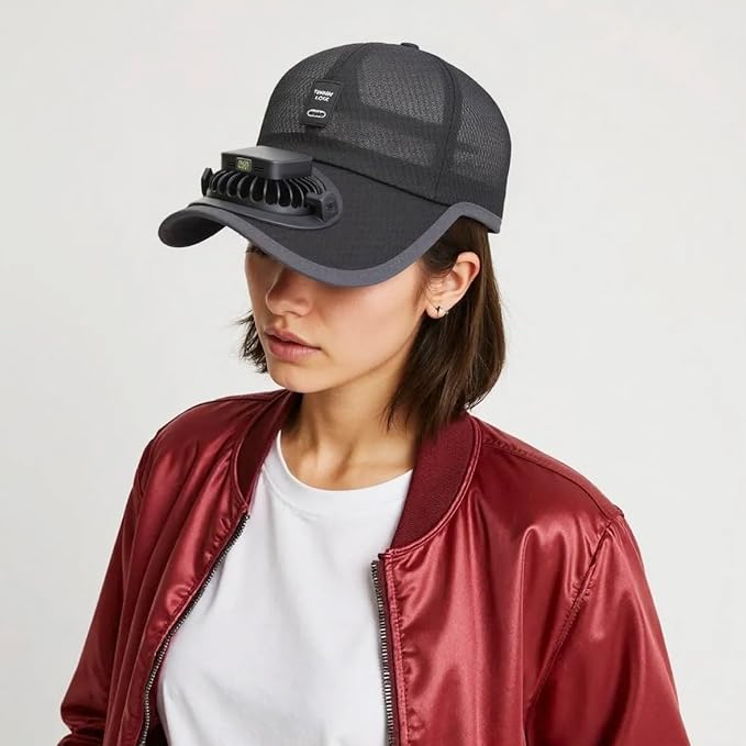 Solar Baseball Cap with USB Charging| Fishing Beach Hiking 