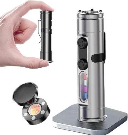 Mini Flashlight with COB Light | 6-in-1 Rechargeable Keychain Torch