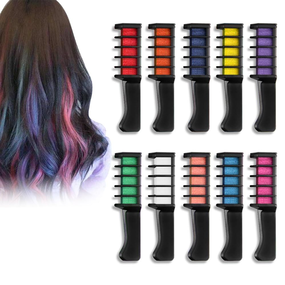 Festive Fun Hair Chalk Combs