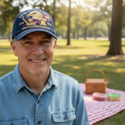 United States 250th Anniversary Hat 3D