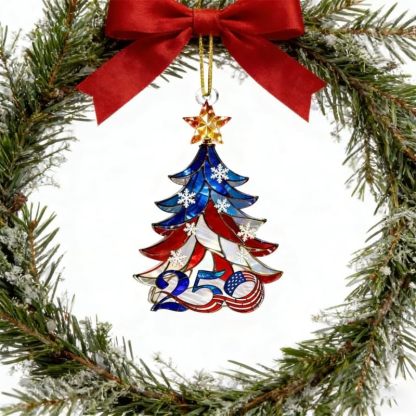 2D Acrylic USA 250th Anniversary Ornament