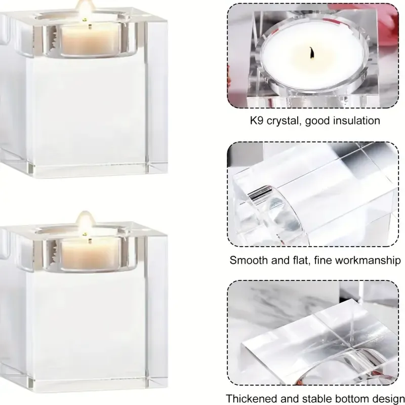 👦🏻👱🏻‍♀️Personalized 3D Photo Crystal Candle Holder🙎🏼‍♀️👧🏻