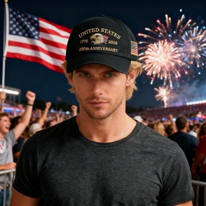 United States 250th Anniversary Hat 3D