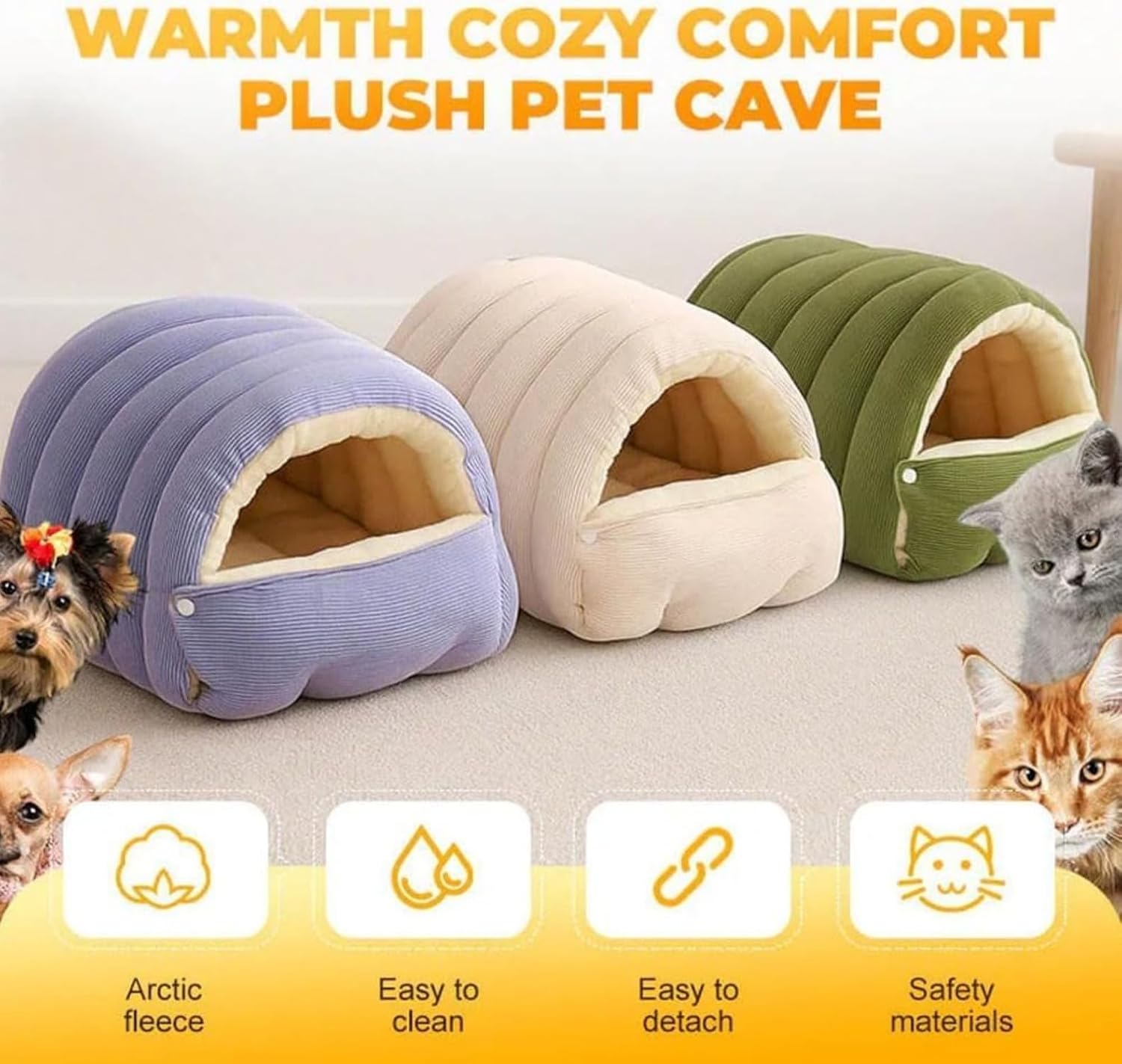 🐈Removable and Washable Winter Closed-off Cat Bed💝