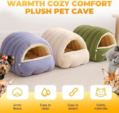 🐈Removable and Washable Winter Closed-off Cat Bed💝
