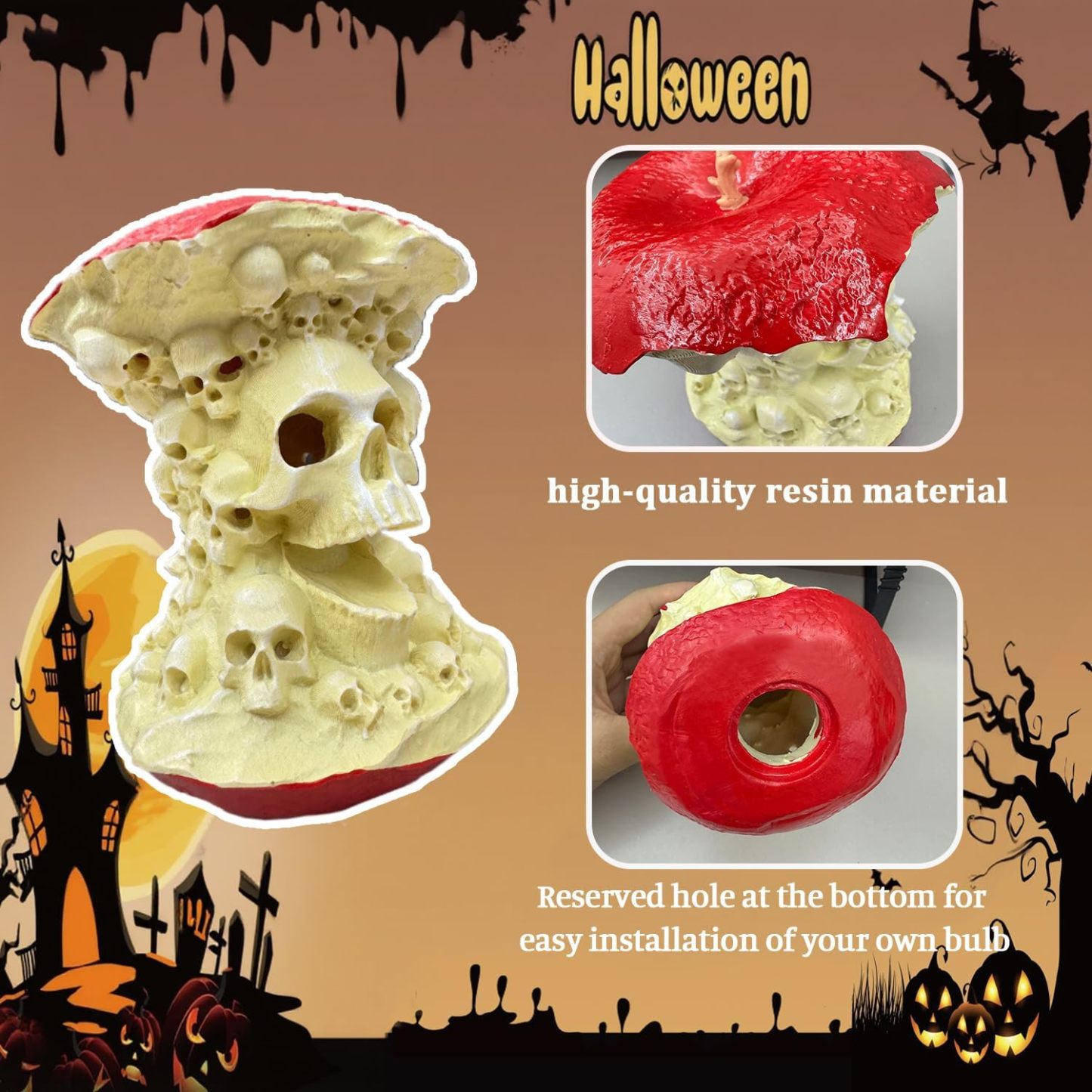 3D Printed Forbidden Apple with LED light