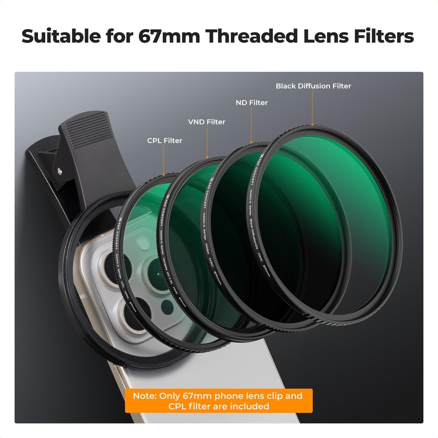 CPL Phone Camera Lens Filter