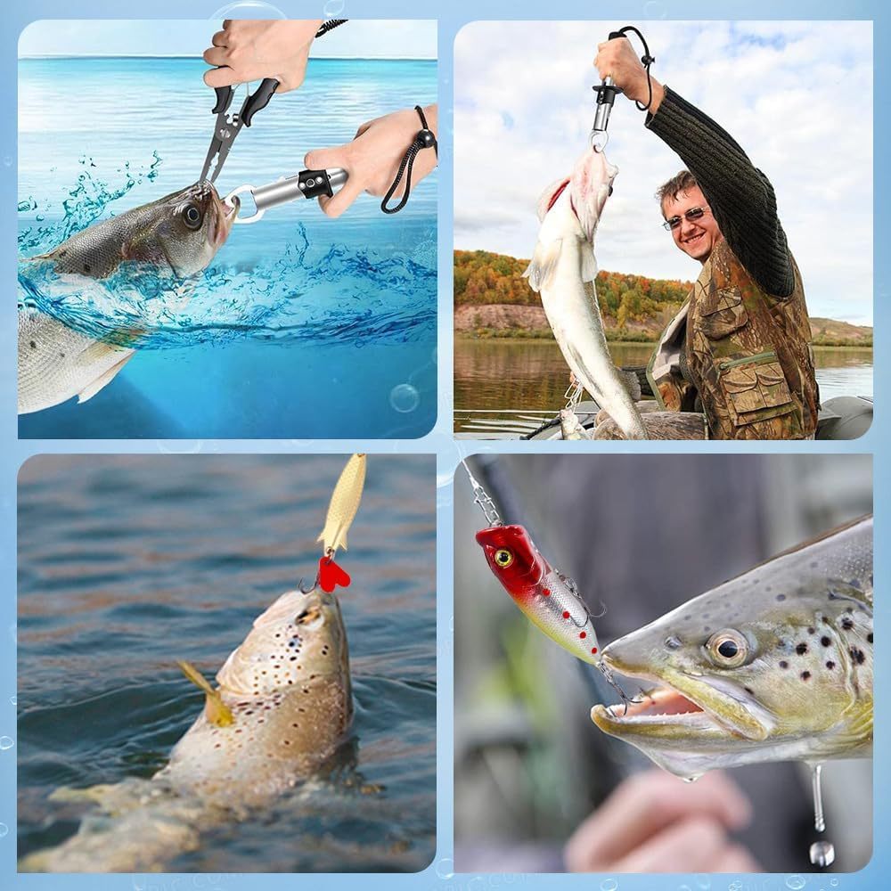 24 Days of Christmas Countdown Calendar Fishing Tools Accessories Kit,