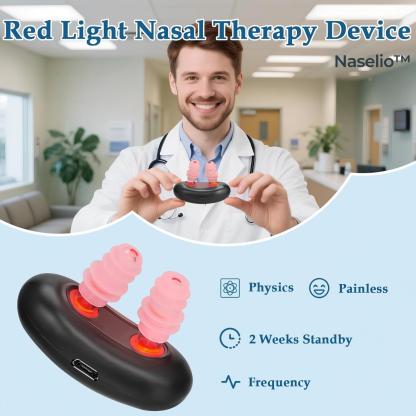 Naselio™|LED Nasal Device for Dry Nose & Sinus Comfort,USB-Rechargeable Light Therapy