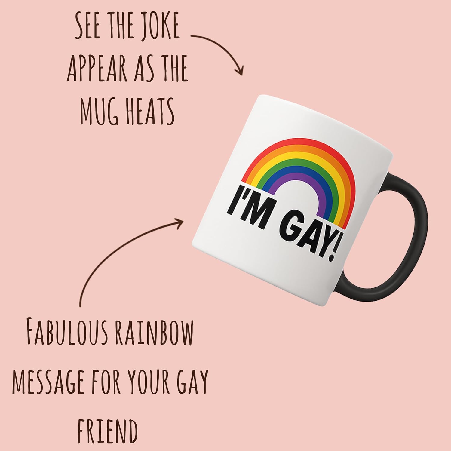 I'm Gay Rainbow Heat Change Mug