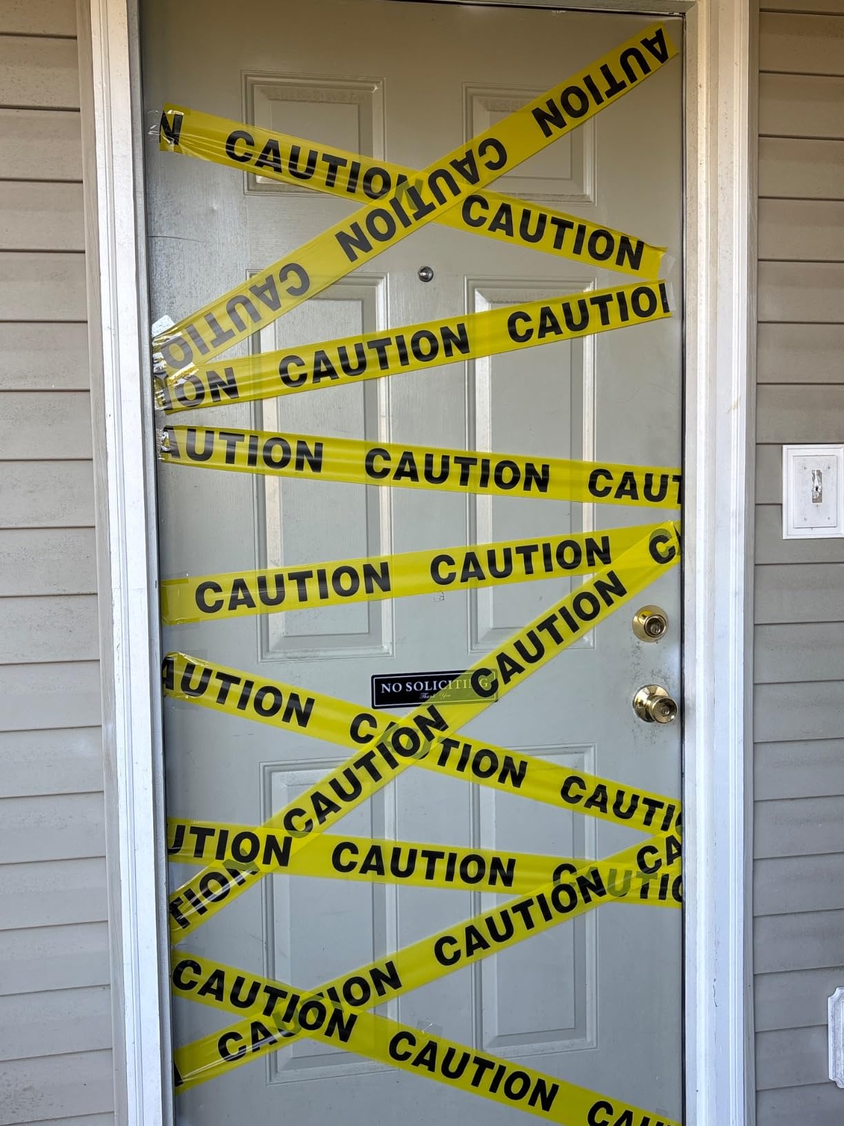 Halloween Yellow Caution Tape