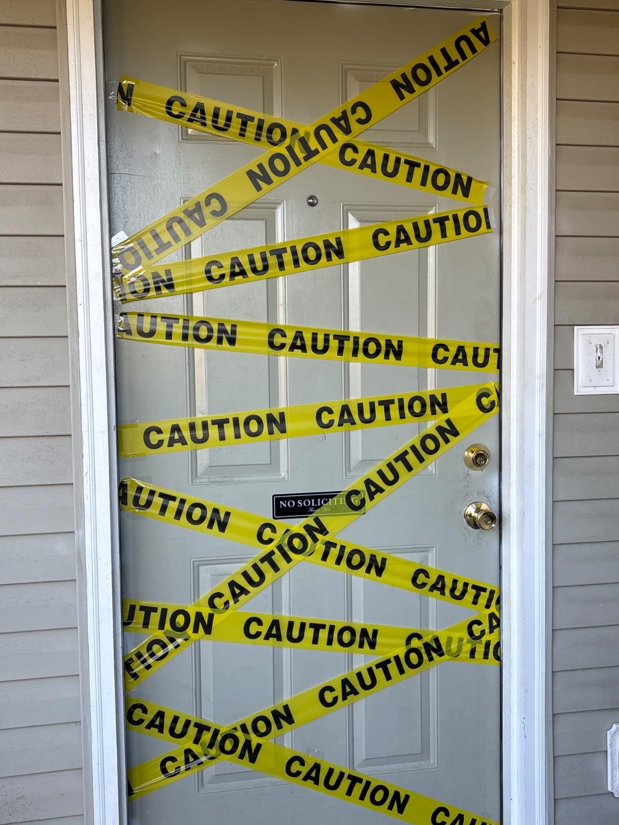 Halloween Yellow Caution Tape