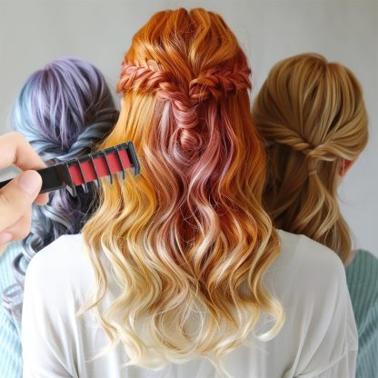 Festive Fun Hair Chalk Combs
