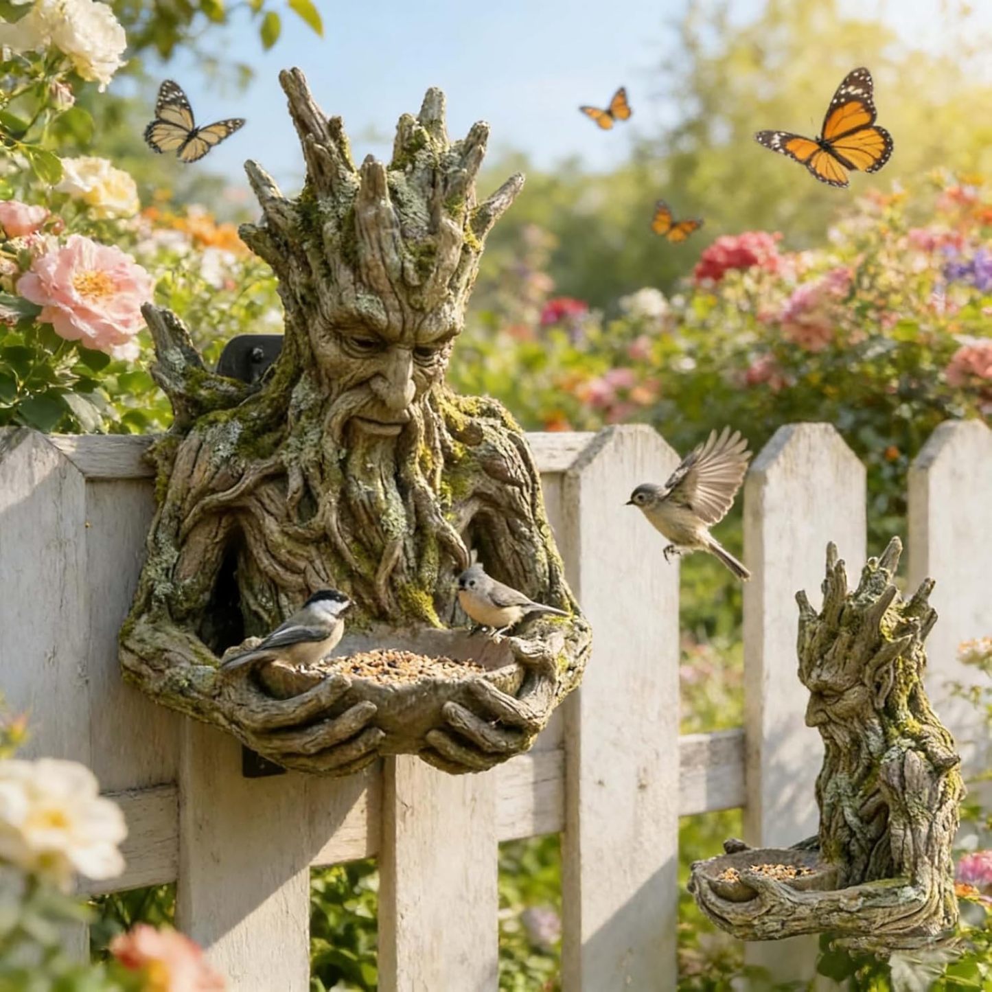 The Quiet Offering A Tree-Integrated Bird Feeding Sculpture